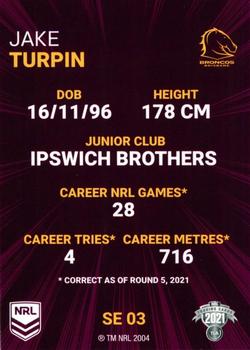 2021 NRL Rivalry #03 Jake Turpin Back